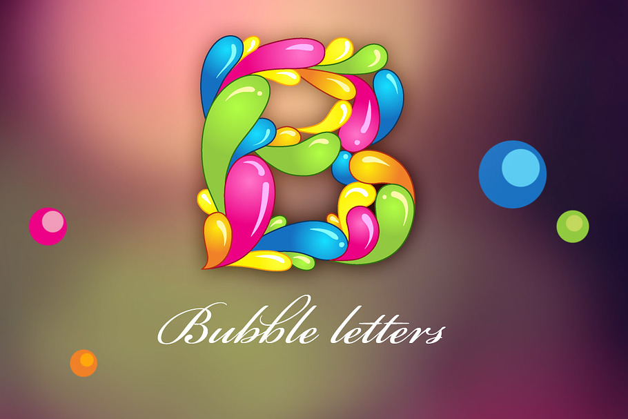 Bubble letters in Graphics - product preview 8