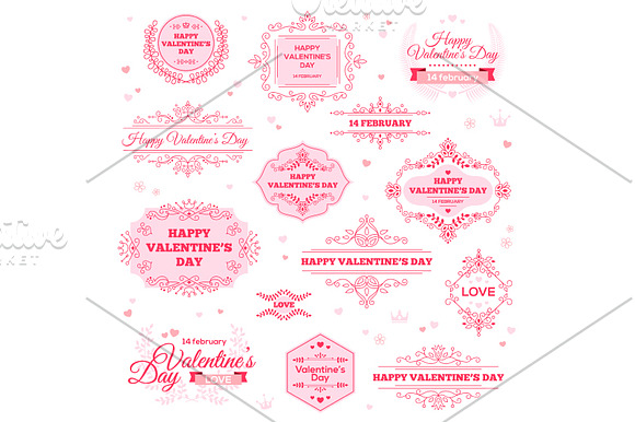 Bundle: Valentines in Illustrations - product preview 3