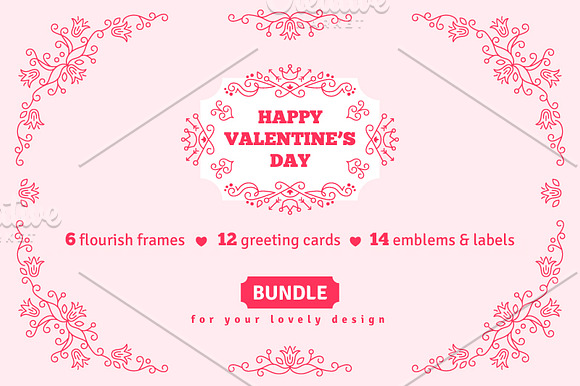 Bundle: Valentines in Illustrations - product preview 10