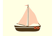 Sailing yacht sea transport