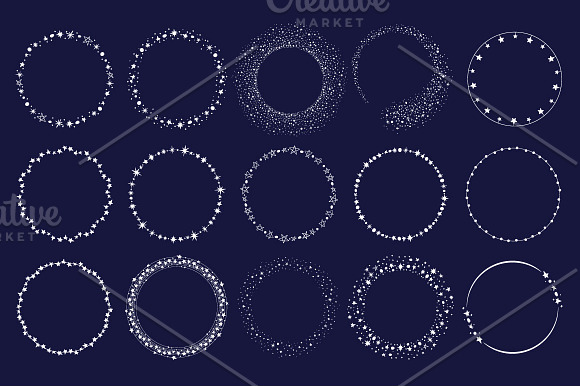 Stars vector set in Photoshop Brushes - product preview 3