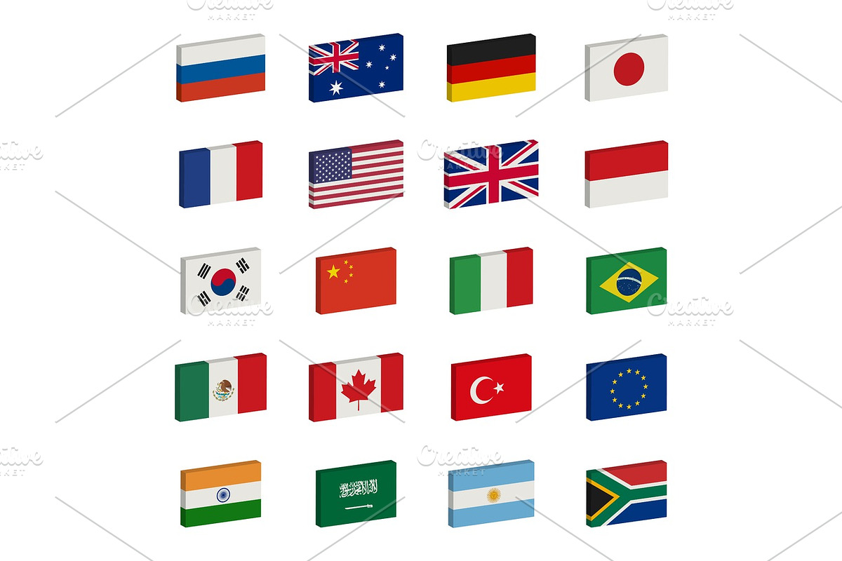 Flags icons in Illustrations - product preview 8