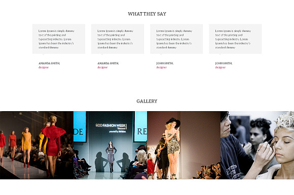 Fashion Designer  One Page Theme in Landing Page Templates - product preview 2