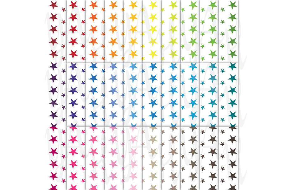 Star Shape Digital Paper