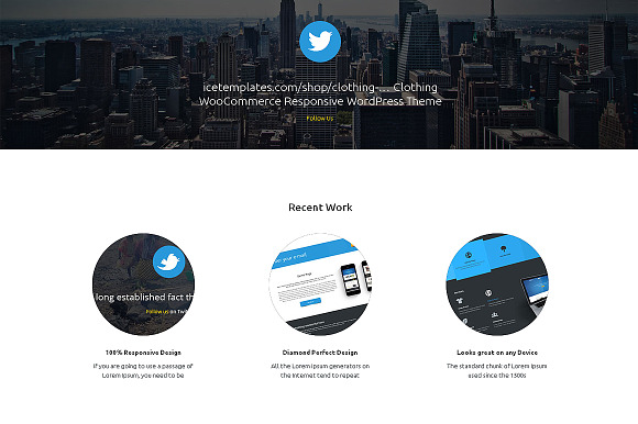 Web Designer One Page Theme in Landing Page Templates - product preview 2