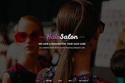 Hair Salon Responsive One Page Theme
