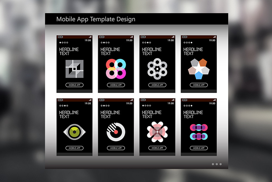 Fonkelnieuw Mobile App Template Design | Creative UI Kits and Libraries IF-51