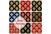 Fleur-de-lys french royal seamless pattern
