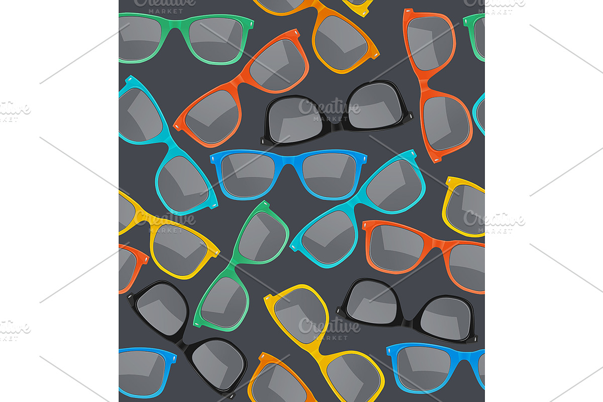 Glasses Hipster Background Pattern in Patterns - product preview 8