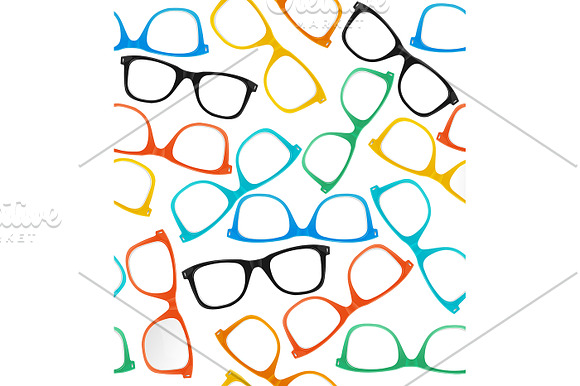 Glasses Hipster Background Pattern in Patterns - product preview 1