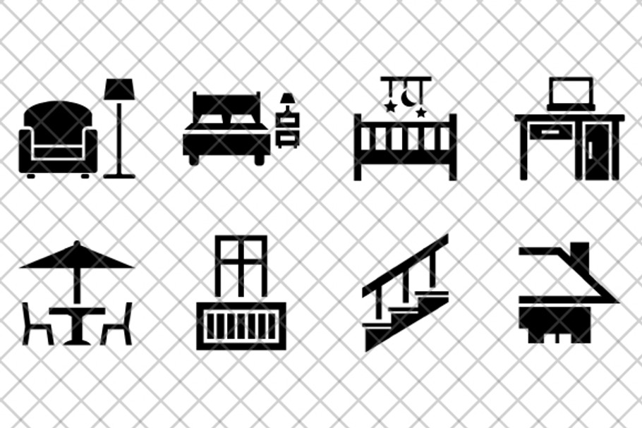 House Parts Icon Set
