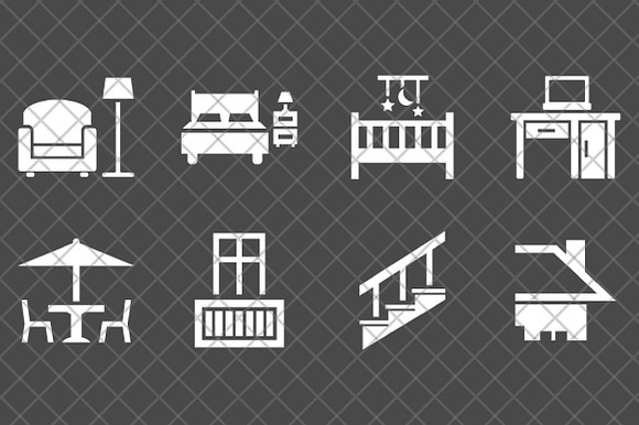 House Parts Icon Set in House Icons - product preview 2