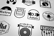 Music Audio Badges Logos