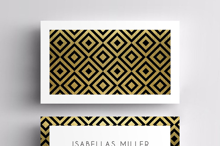Gold & Black Business Card in Business Card Templates - product preview 8