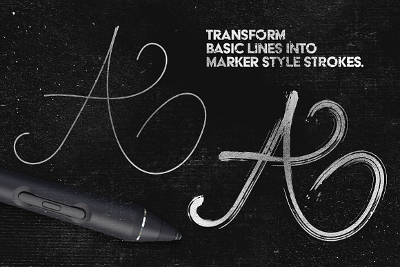 Marker Illustrator Brushes in Photoshop Brushes - product preview 4