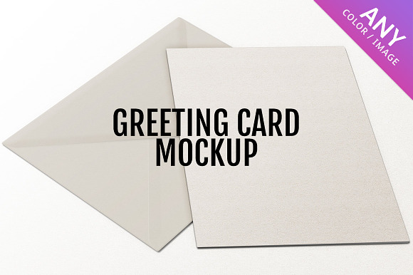 Greeting Card Mockup in Print Mockups - product preview 4