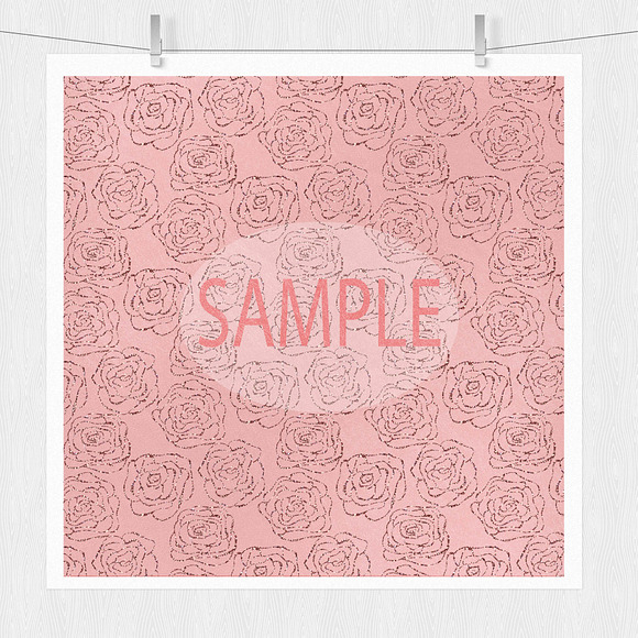 Rose Gold Digital Paper in Textures - product preview 1