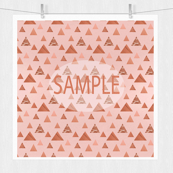 Rose Gold Digital Paper in Textures - product preview 3