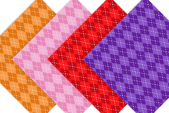 Argyle Digital Scrapbook Paper in Patterns - product preview 2