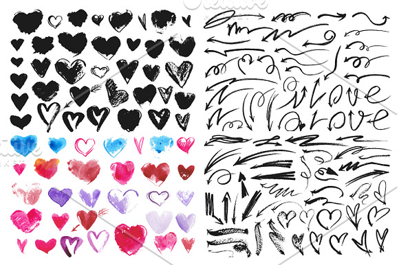 Valentine's Day Pack. 378 elements. in Photoshop Brushes - product preview 1