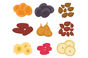 Dried fruits set