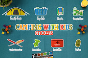 Camping With Kids Stickers