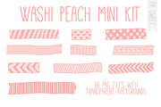 Washi Peach Mini Kit