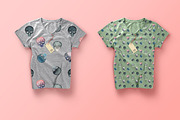 Skull set of prints for T-Shirts