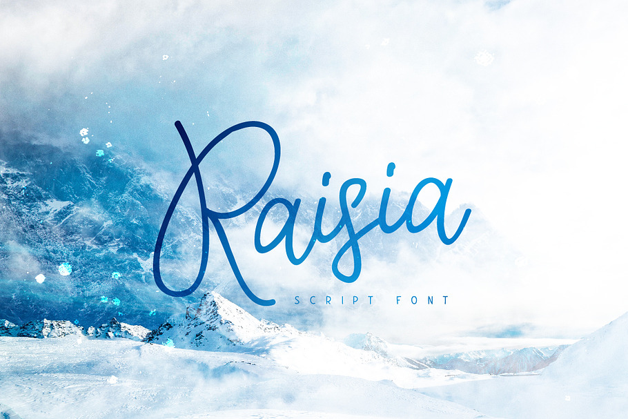 Raisia Script Font in Script Fonts - product preview 8