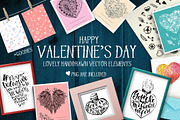 Valentine's day vector elements
