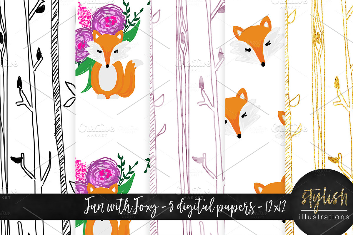 Fox Digital Papers in Patterns - product preview 8