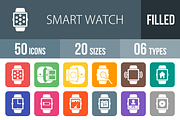 50 Smat Watch Round Corner Icons 