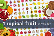 Tropical fruit icons (50 + 48)