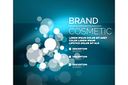 Vector universal glamorous cosmetic blank advertising template