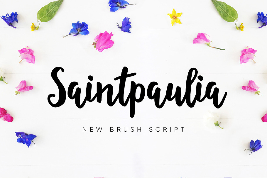 Saintpaulia in Script Fonts - product preview 8