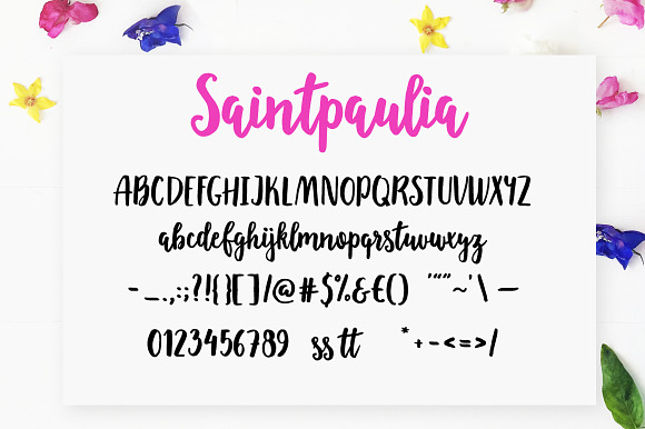 Saintpaulia in Script Fonts - product preview 5