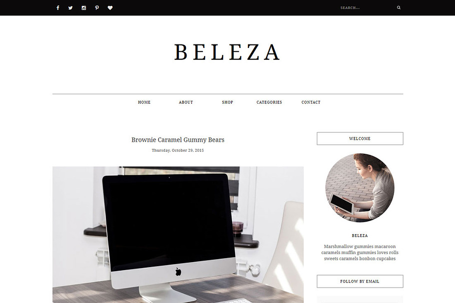 Blogger Template Responsive - BELEZA in Website Templates - product preview 8