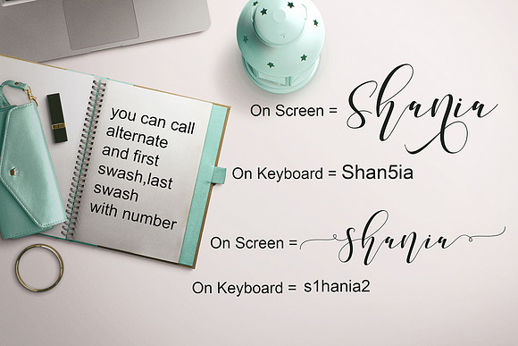 Shania sweet calligraphy + Bonus in Calligraphy Fonts - product preview 6