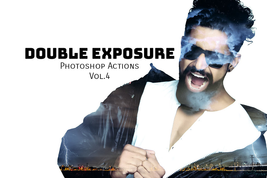 Double Exposure Photoshop Actions V4