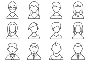 people outline icons