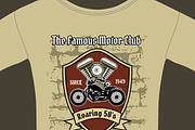 T-shirt for Motorcycle workshop