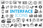 140 hand drawn interface icons
