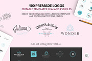Premium set of 100 Logos #1