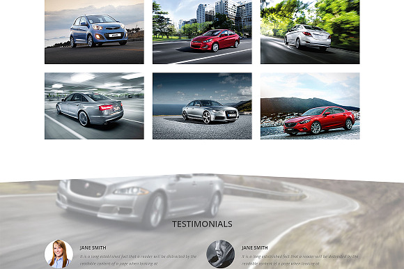 Car Dealer Responsive One Page Theme in Landing Page Templates - product preview 1