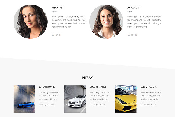Car Dealer Responsive One Page Theme in Landing Page Templates - product preview 2