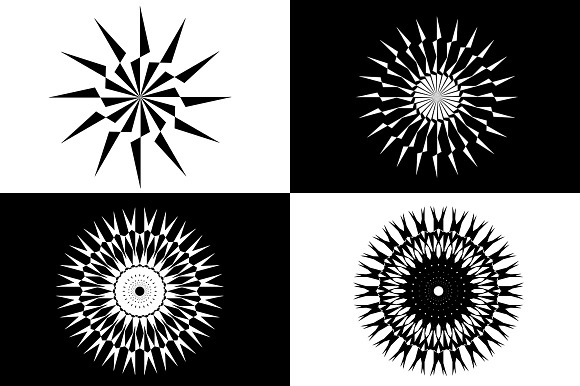 16 MANDALA BRUSHES in Photoshop Brushes - product preview 1