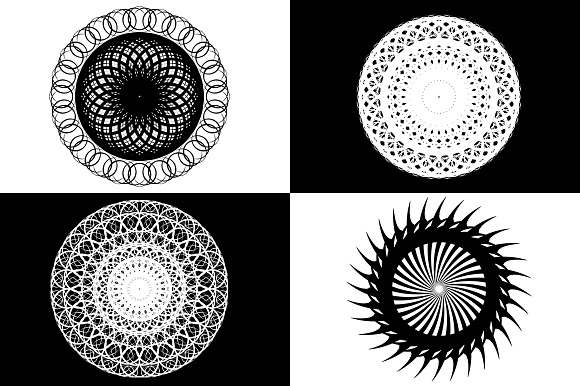 16 MANDALA BRUSHES in Photoshop Brushes - product preview 3