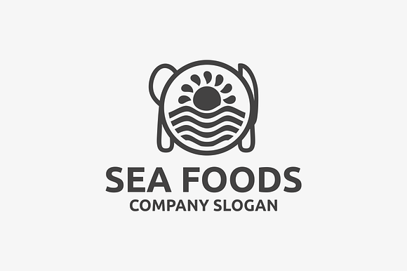 Sea Foods in Logo Templates - product preview 1