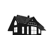 icon of house. vector illustration