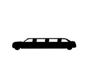 icon of limousine. vector